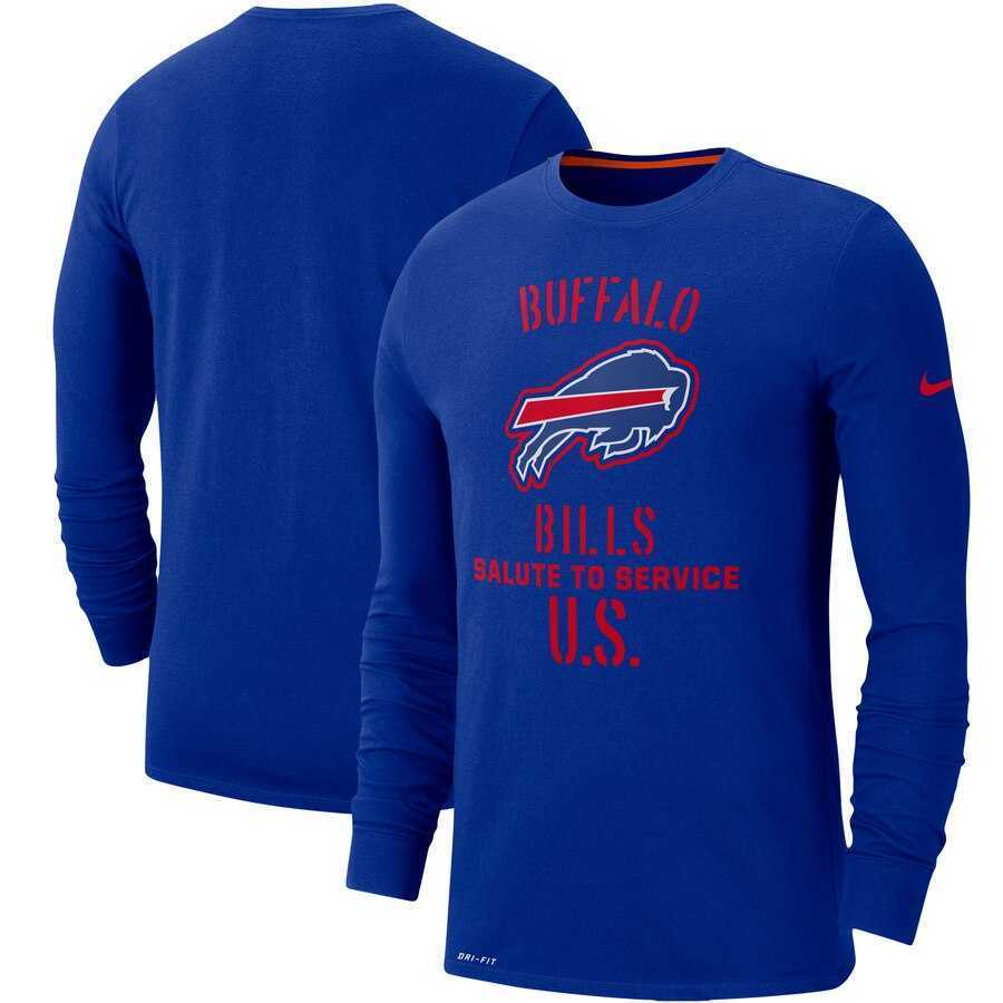Men's Buffalo Bills Nike Royal 2019 Salute to Service Sideline Performance Long Sleeve Shirt,We sell and wholesale Men's Buffalo Bills Nike Royal 2019 Salute to Service Sideline Performance Long Sleeve Shirt on line form chian!